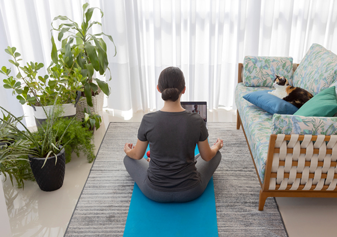Como montar um cantinho para praticar yoga e meditação